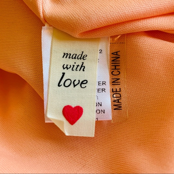 Tea & Cup Peach Sheer Mesh Lace Appliqué Romper S - Picture 11 of 13